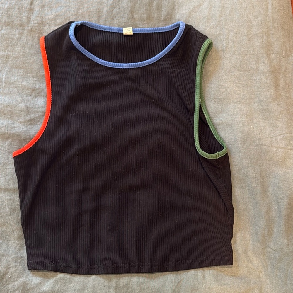 Fashion brand company cropped tank top L/XL
